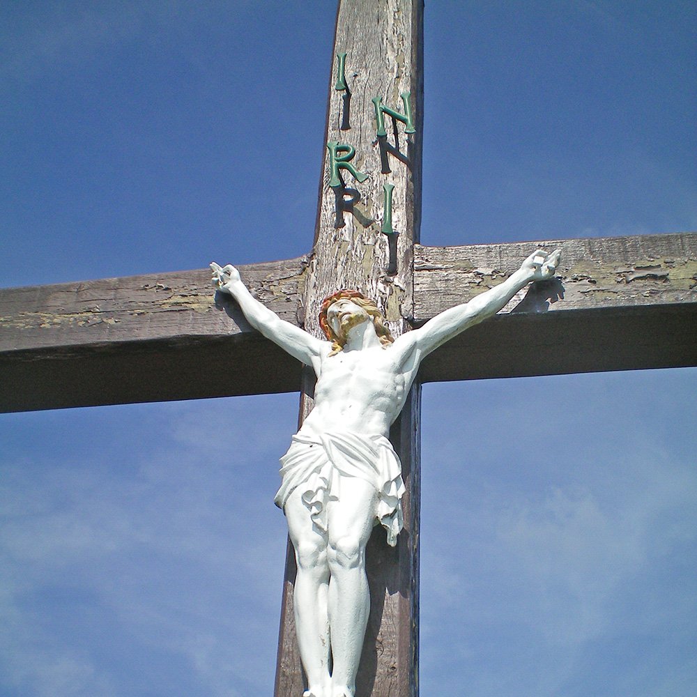 Détail de la croix de la tour de Peyrebrune - Arnaud Villefranque
