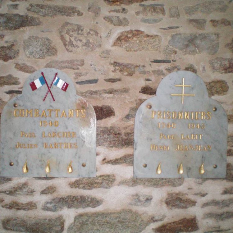 Plaque commémorative de l'église Carcennac-Salmiech - Arnaud Villefranque