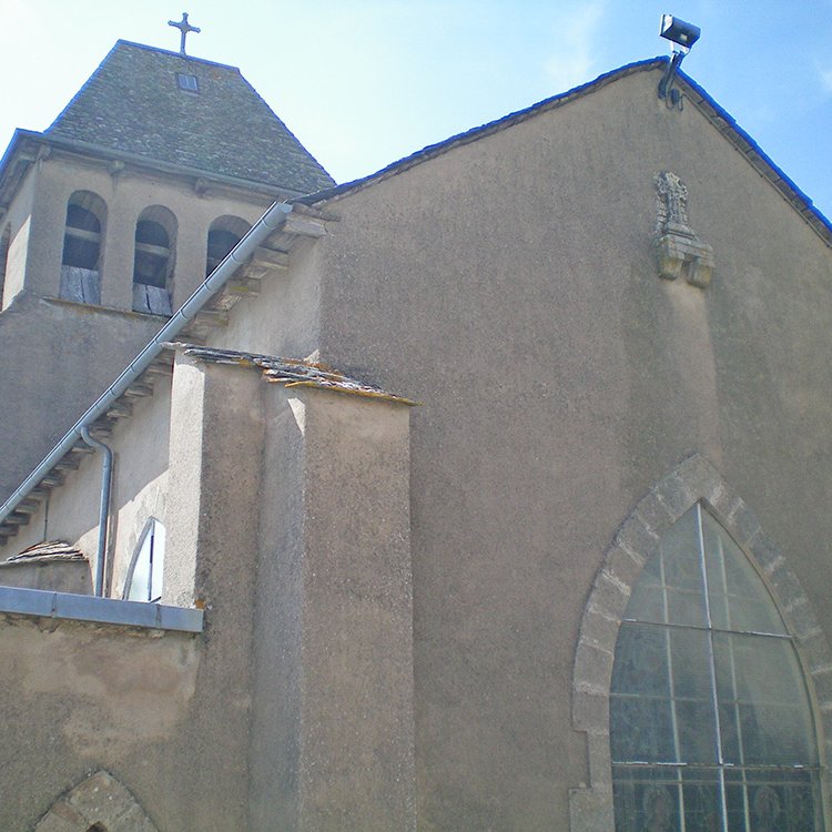 Vue du chevet de l'église d'Alrance - Arnaud Villefranque